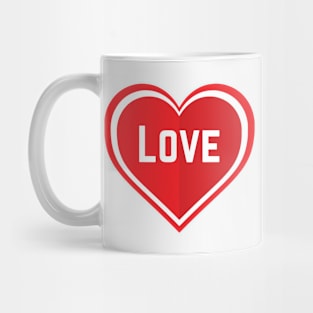 Love protected in hearts Mug